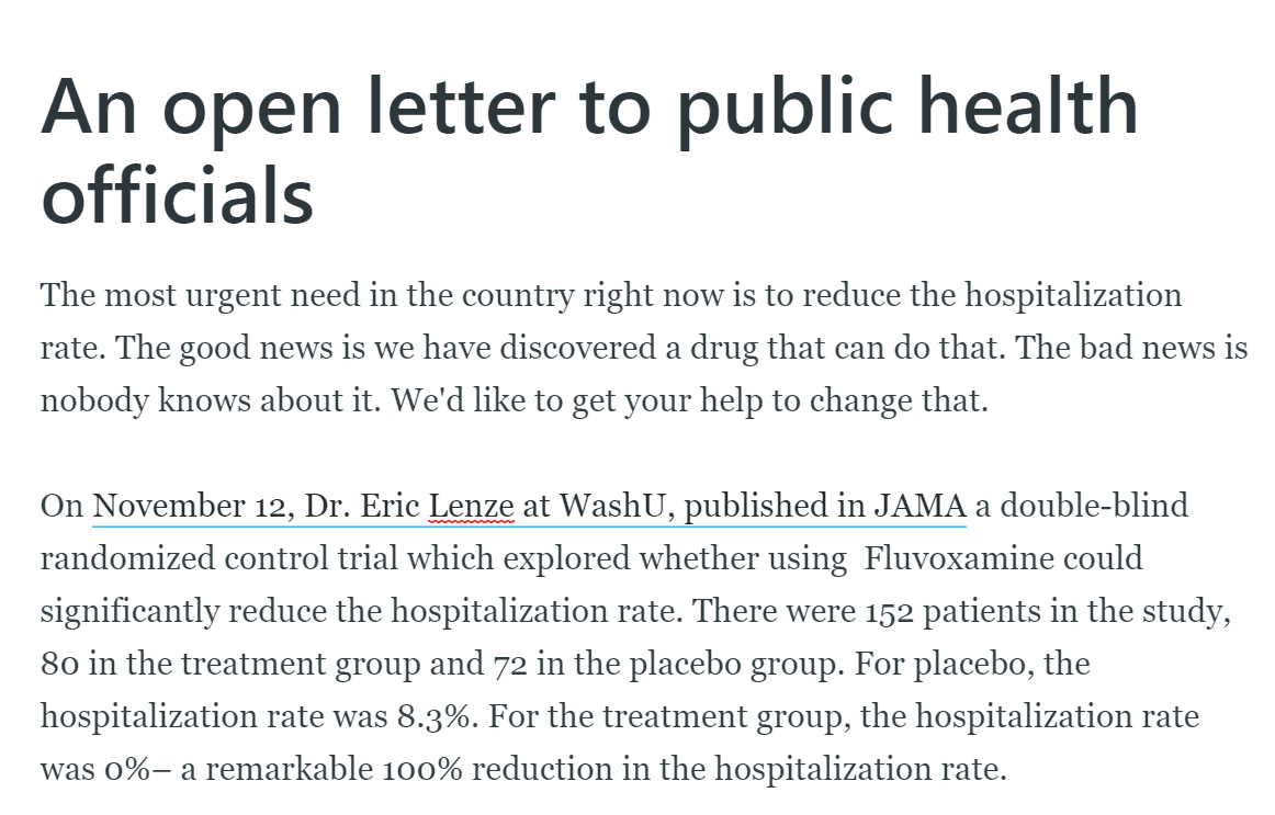 An open letter to public health officials